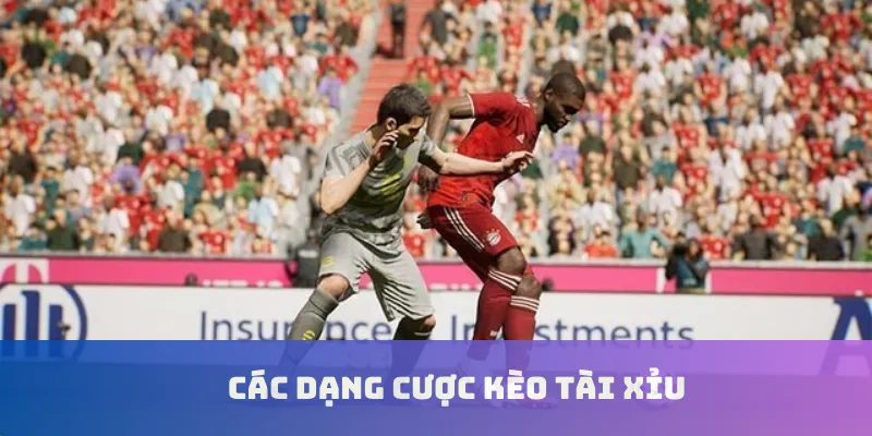Các dạng cược kèo tài xỉu